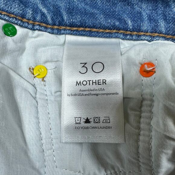 Mother Snacks NWT High Waisted Twizzy Skimp Size 30 Delicious Memories Straight - Picture 7 of 10